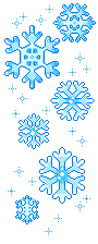 Kleine animatie van sneeuw - Sneeuwkristallen