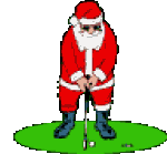 Kleine kerstanimatie van een kerstman - Golfende Kerstman