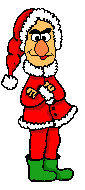 Mini animatie van een kerstman - Bert als boze Kerstman