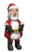 Mini animatie van een kerstman - Santa Claus zegt Ho Ho Ho